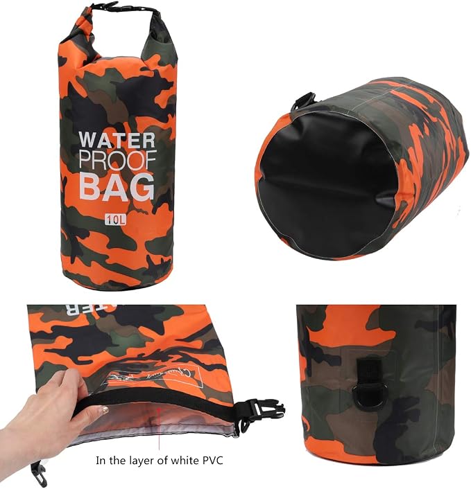 Waterproof Dry Bag 2L/5L/10L/15L/20L/30L, Roll Top Sack Keeps Gear Dry - Image 2