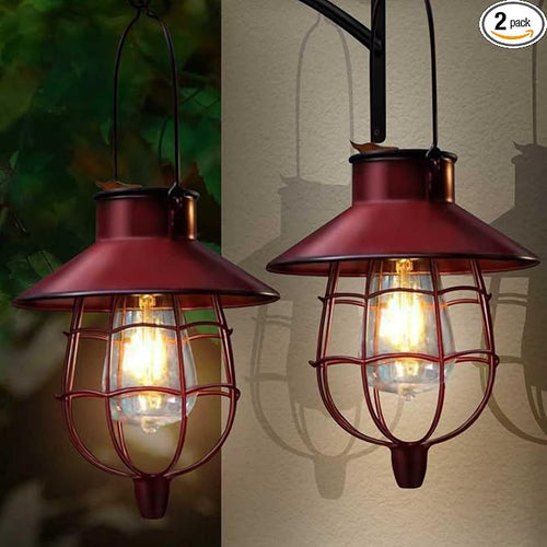 2 Pack Solar Lanterns Outdoor Waterproof Hanging Solar Lights by Czarniozk