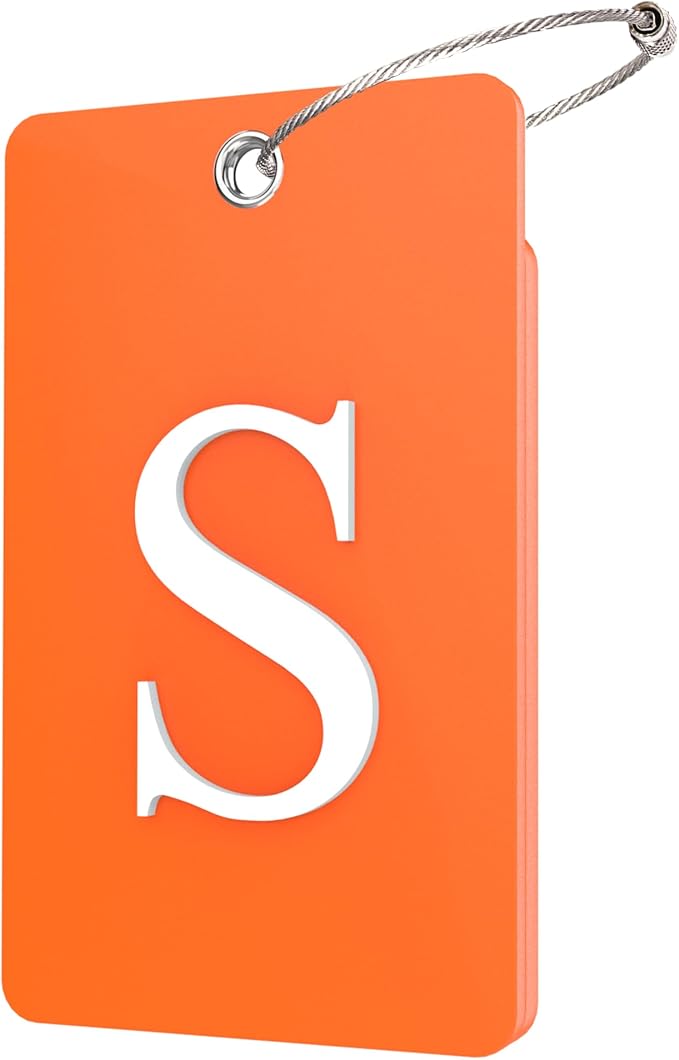 Gostwo 2 Pack Luggage Tags for Suitcases, 26 Initial Letter Travel Luggage by Gostwo