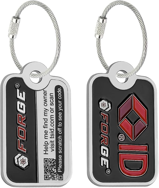 Forge Smart Lost and Found Luggage Tags, Global Luggage Tracking Tag, by Forge