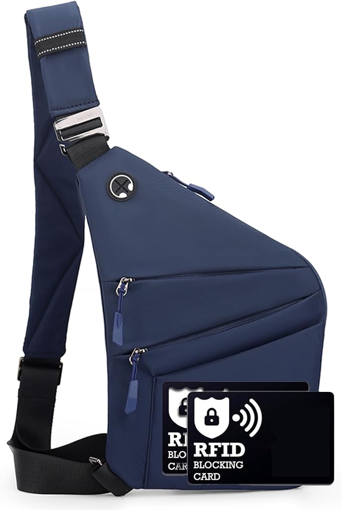 Anti Theft Crossbody Bags for Women Men, Slim Sling Bags by Ibalulu