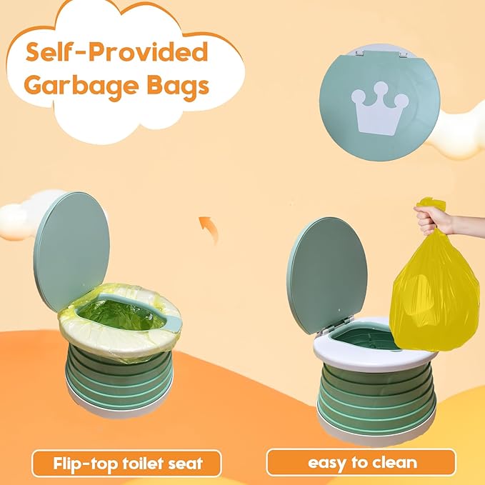 Travel Potty for Toddler, Portable and Foldable Toilet, Apply to Seat Emergency - Image 4