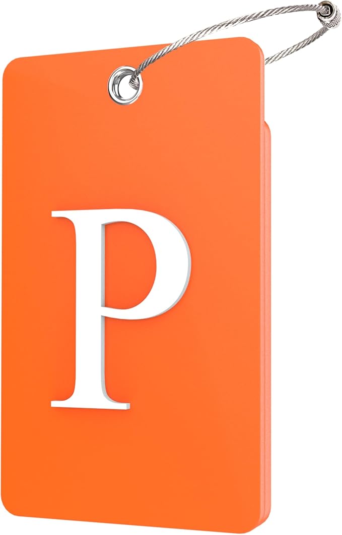 Gostwo 2 Pack Luggage Tags for Suitcases, 26 Initial Letter Travel Luggage by Gostwo
