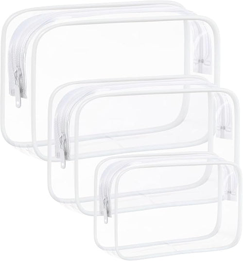 3 Pack Clear Makeup Bags, Waterproof Toiletry Bag by Eilyliafe
