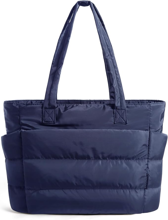 BAGSMART Tote Bag for Women, Lightweight Puffy Tote Bag by BAGSMART