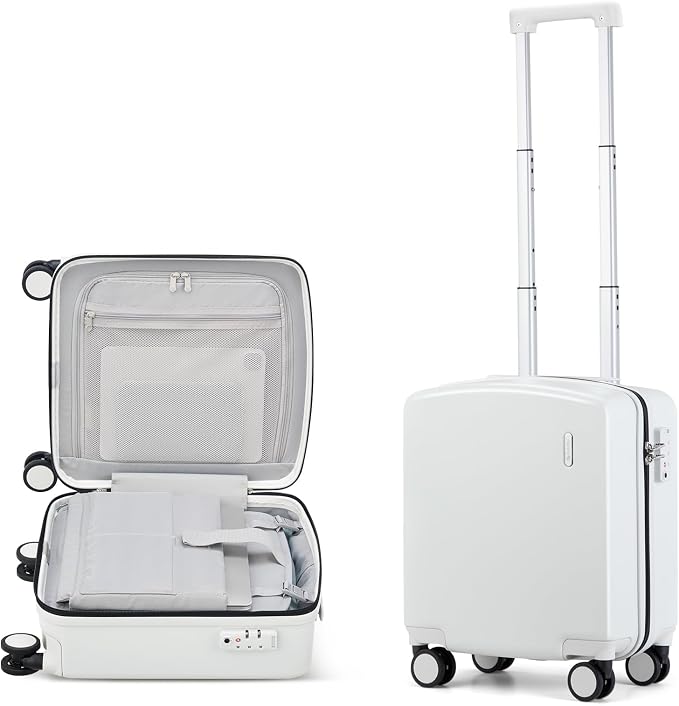 Hanke 16 Inch Underseat Carry On Luggage, Airline-Approved Hard Shell Small by Hanke