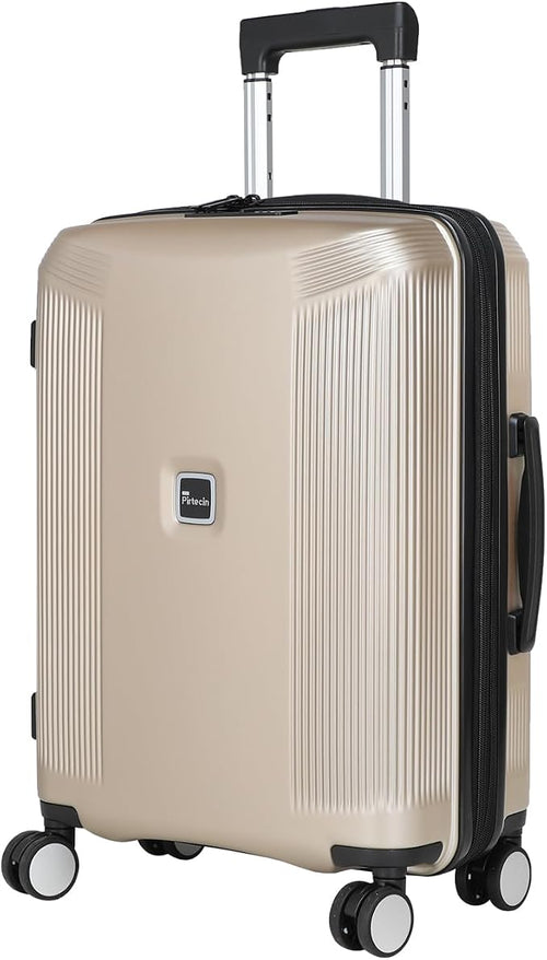 20 Inch Lightweight Expandable Carry On Luggage, PC Hardside Suitcase by Pirtecin