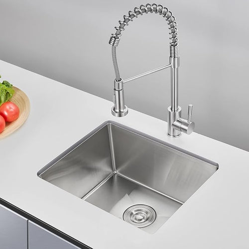 24 inch Undermount Kitchen Sink, 24 x 18 inch Single Bowl Stainless Steel - Image 2
