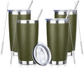 20oz Tumbler with Straw and Brush, Stainless Steel Vacuum Insulated tumbler by Unknown