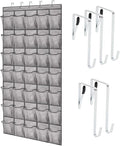 GORILLA GRIP Over the Door Shoe Organizer, 35 Large Breathable Mesh Pockets by GorillaGrip