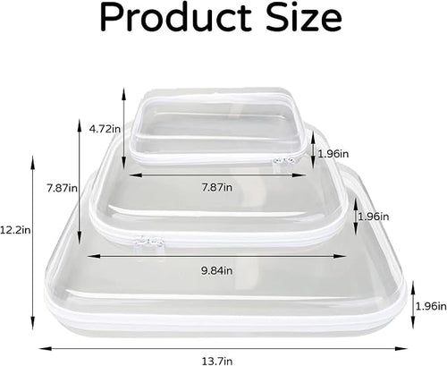3PCS Zippered Transparent Cases - Image 2