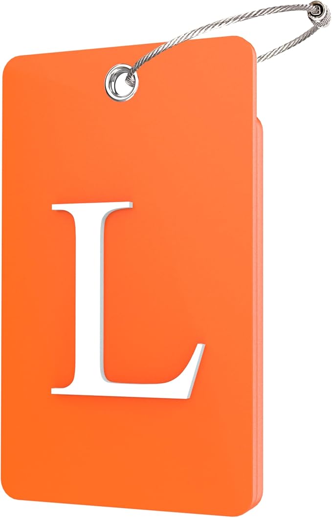 Gostwo 2 Pack Luggage Tags for Suitcases, 26 Initial Letter Travel Luggage by Gostwo