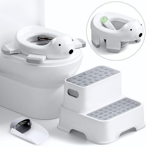 3 in 1 Potty Training Toilet & Toddler No-Slip Step Stool by BUNWAG