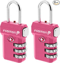 Fosmon TSA Approved Pink Locks for Luggage, Cute Suitcase Lock by Fosmon