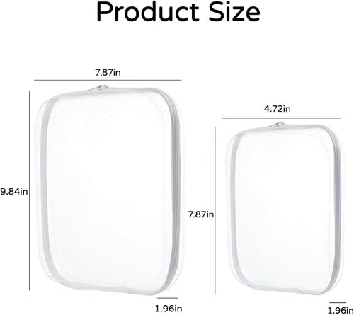 3PCS Zippered Transparent Cases - Image 2