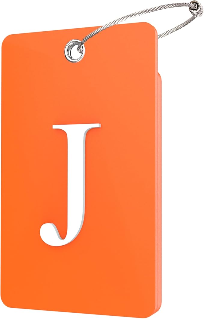 Gostwo 2 Pack Luggage Tags for Suitcases, 26 Initial Letter Travel Luggage by Gostwo