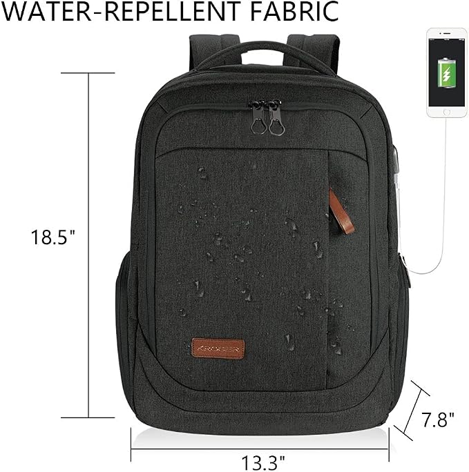 KROSER Laptop Backpack Large Computer Backpack Fits up to 17.3 Inch Laptop - Image 3
