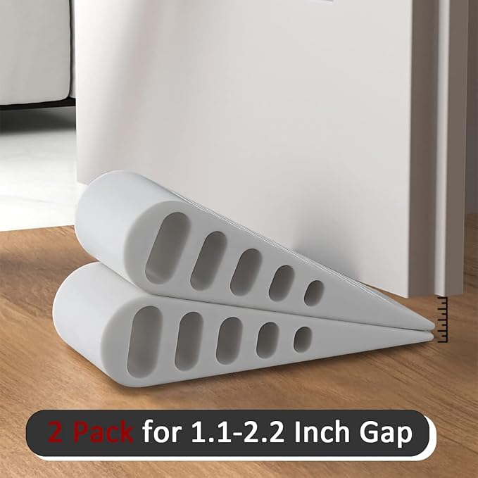 JQK Rubber Door Stopper Wedge, Wooden Floor, DSB61-WH-P3 - Image 6