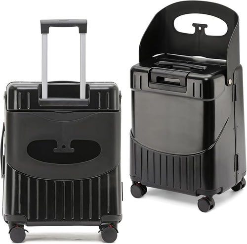 22 Inch Hardside Checked Luggage - 40L Spinner Suitcase W/TSA Lock by GHSY