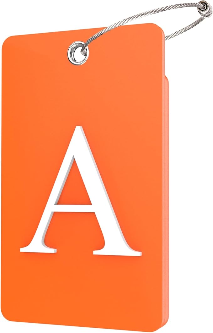 Gostwo 2 Pack Luggage Tags for Suitcases, 26 Initial Letter Travel Luggage by Gostwo
