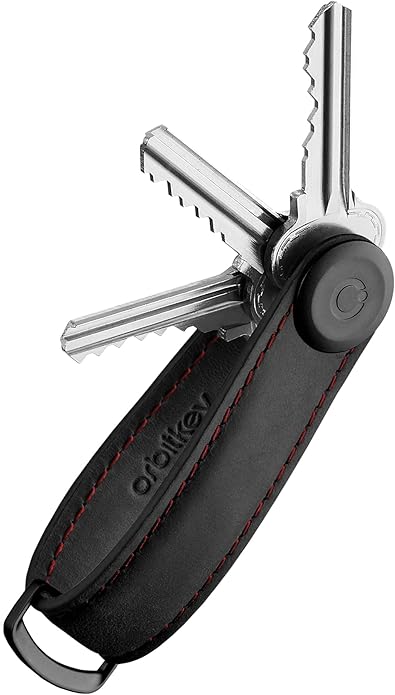 Orbitkey Crazy Horse Leather Key Organizer | Quiet Profile | Holds up to 7 Keys by Orbitkey