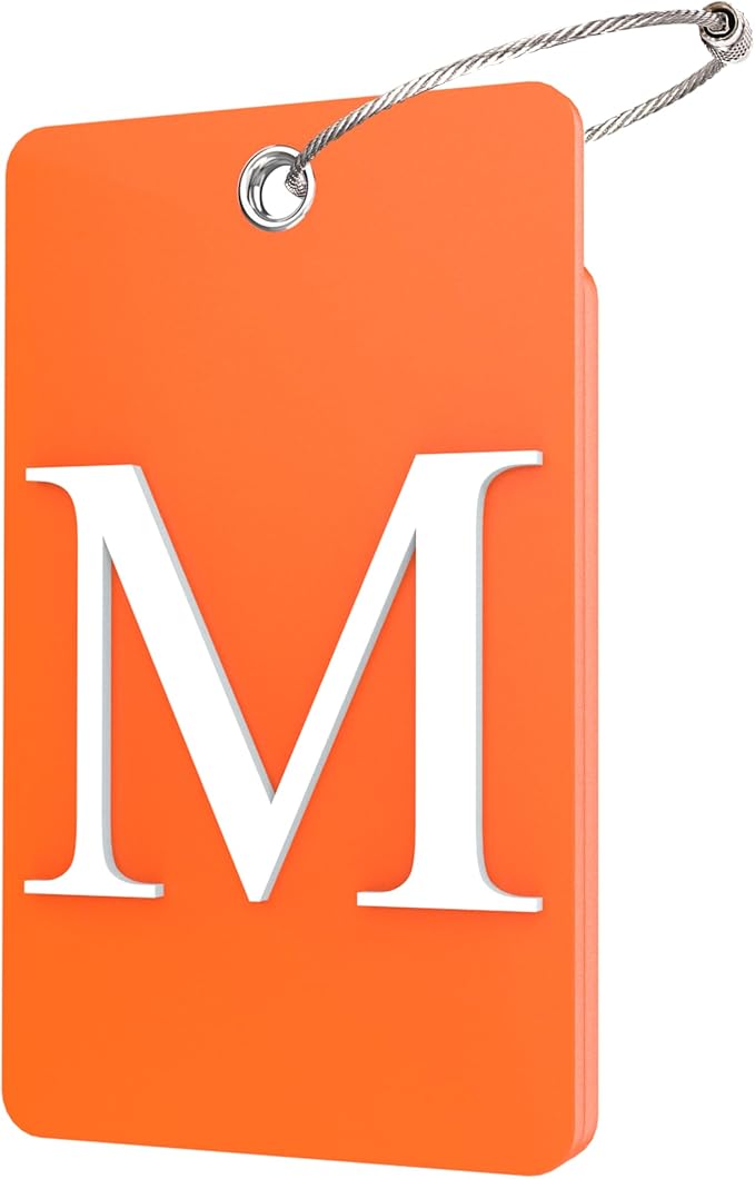 Gostwo 2 Pack Luggage Tags for Suitcases, 26 Initial Letter Travel Luggage by Gostwo