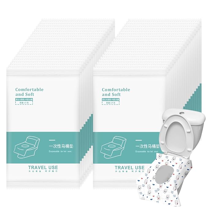 20 Pack Toilet Seat Covers Disposable, Portable Toilet Seat Cover - Image 7