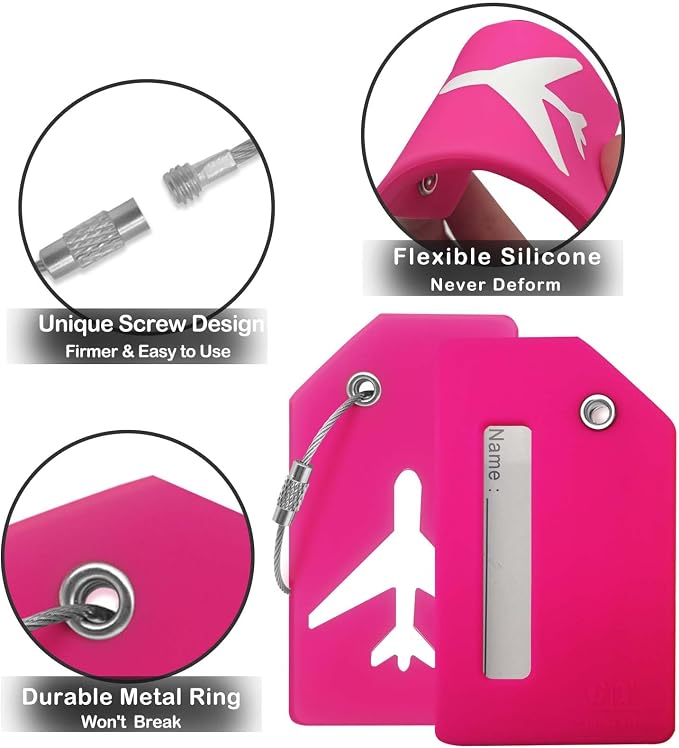 8pack Luggage Tags for Suitcases - Image 3