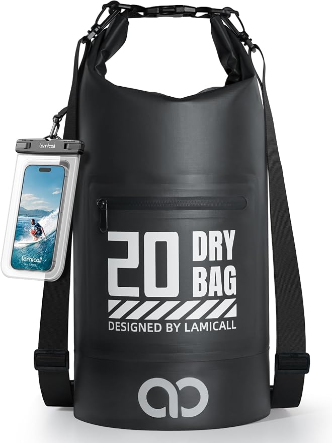 Lamicall Dry Bag Waterproof Backpack - 5L/10L/20L/30L/40L Roll Top Waterproof by Lamicall