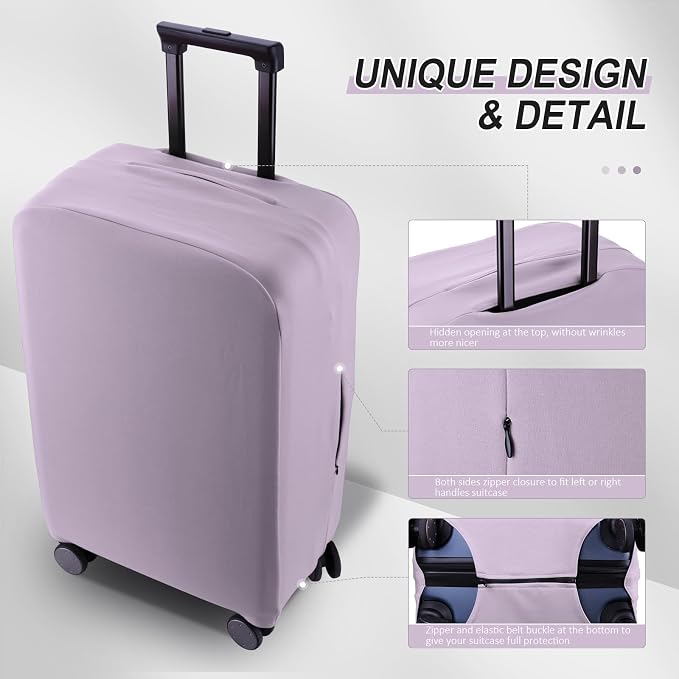 Travel Luggage Cover Protector Scratch-Resistant Fit 19-31 Inch Suitcase - Image 3