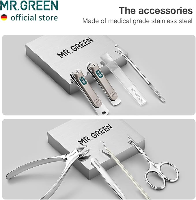 MR.GREEN Manicure Sets Pedicure Kits Stainless Steel Nail Clipper Personal Care - Image 3