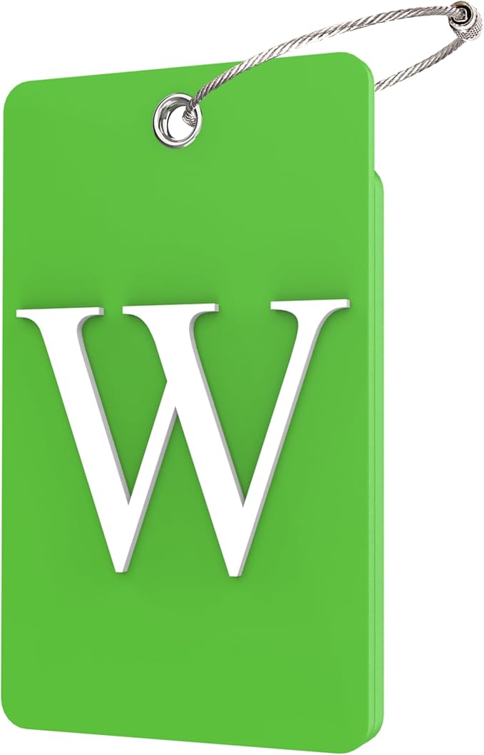 Gostwo 2 Pack Luggage Tags for Suitcases, 26 Initial Letter Travel Luggage by Gostwo
