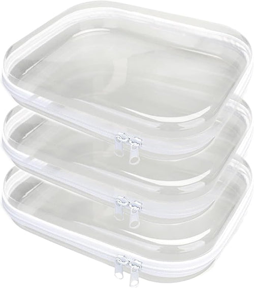 3PCS Zippered Transparent Cases by Unknown