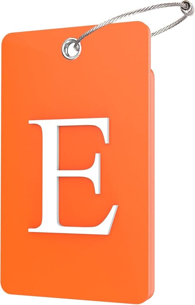 Gostwo 2 Pack Luggage Tags for Suitcases, 26 Initial Letter Travel Luggage by Gostwo