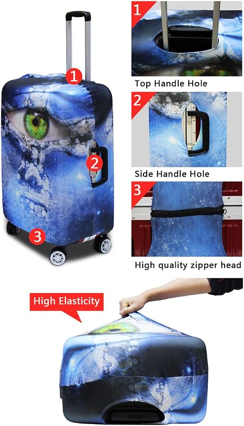 Customized Luggage Cover for Suitcase Personalized Name Suitcase Cover Fit - Image 6