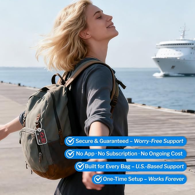 Forge Smart Lost and Found Luggage Tags, Global Luggage Tracking Tag, - Image 5