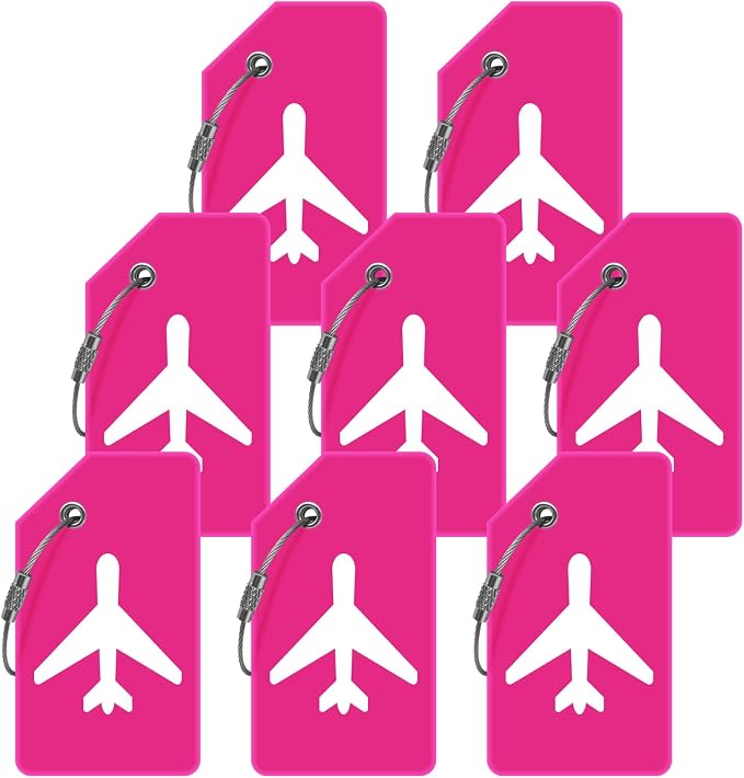 8pack Luggage Tags for Suitcases by M-sorflly