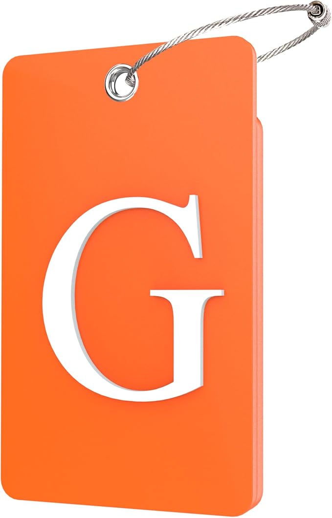 Gostwo 2 Pack Luggage Tags for Suitcases, 26 Initial Letter Travel Luggage by Gostwo