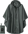 SaphiRose Unisex Rain Poncho Raincoat Hooded by SaphiRose