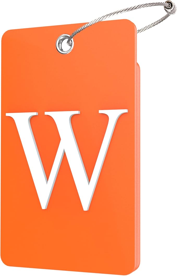 Gostwo 2 Pack Luggage Tags for Suitcases, 26 Initial Letter Travel Luggage by Gostwo