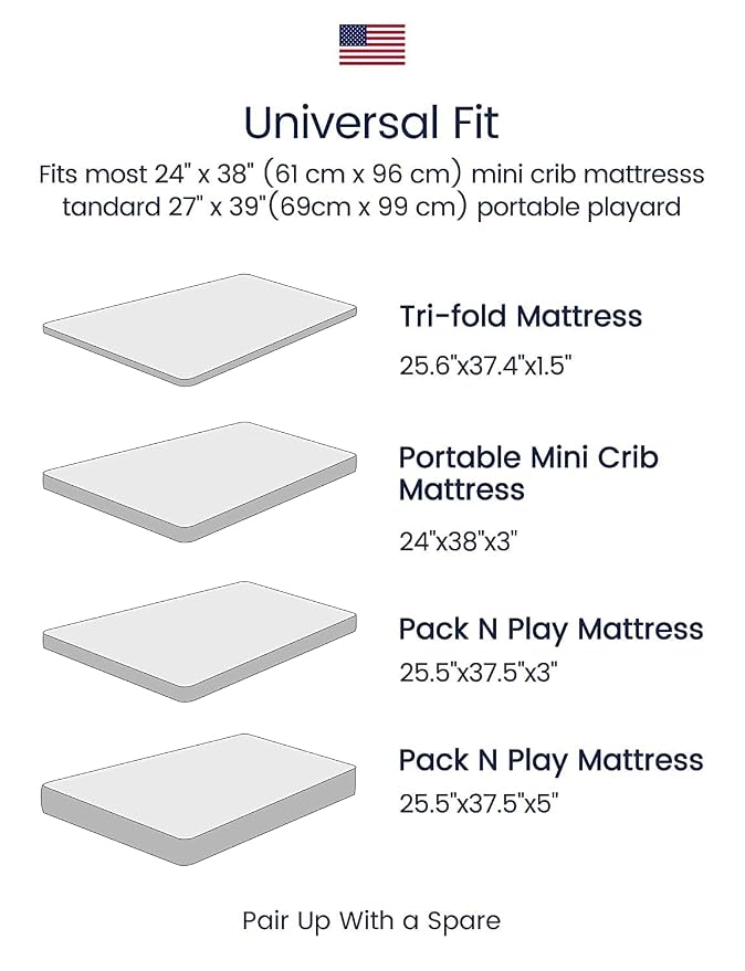 TotAha Cactus Pack N Play Sheets, Premium Stretch Fitted Portable Mini Cribs - Image 4