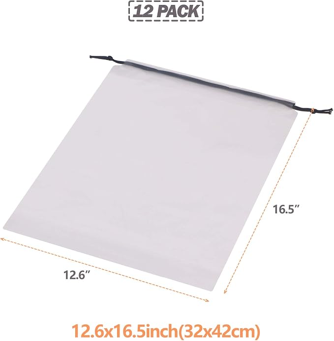 Set of 12 Transparent Shoe Bags - Image 2