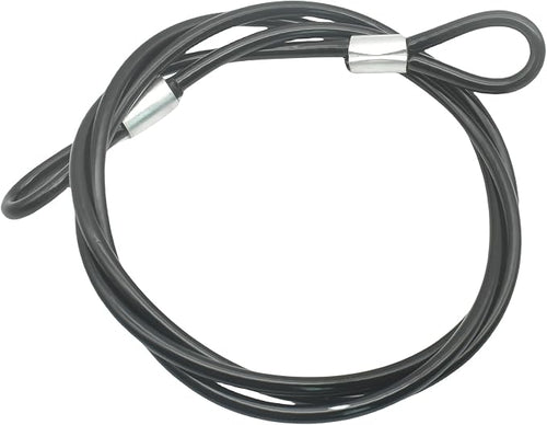 4FT 4mm Stainless Steel Outdoor Travel Security Cable Lock, Braided Steel by Bytiyar