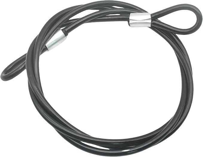 7FT 4mm Stainless Steel Outdoor Travel Security Cable Lock, Braided Steel by Bytiyar