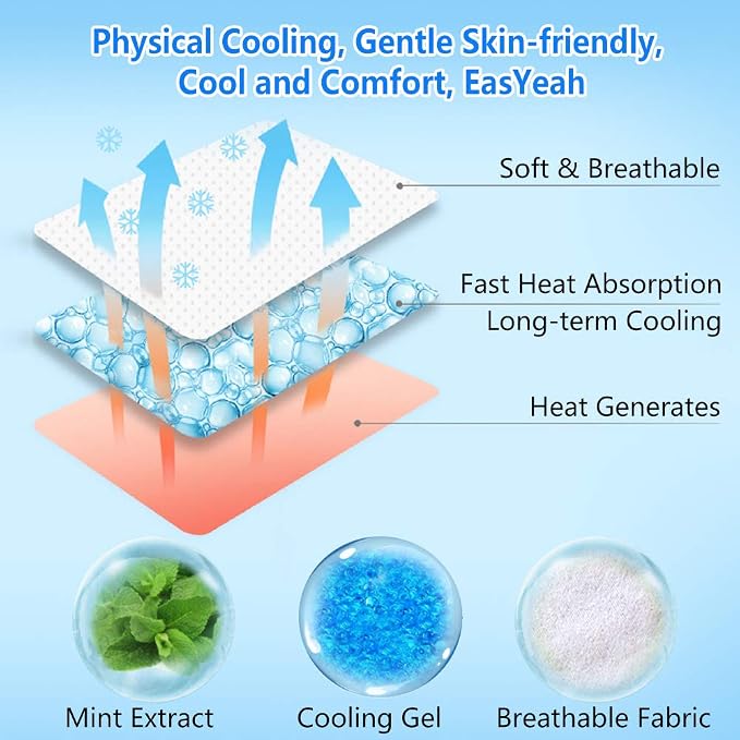 10 Sheets EasYeah Kids Cooling Patches - Image 2