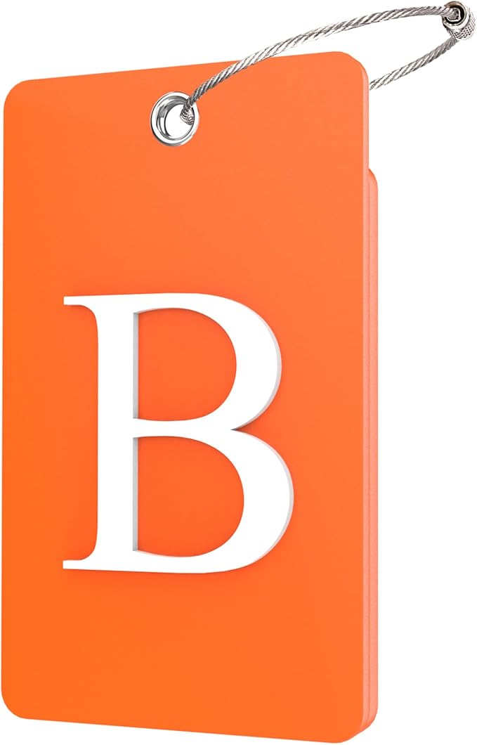 Gostwo 2 Pack Luggage Tags for Suitcases, 26 Initial Letter Travel Luggage by Gostwo