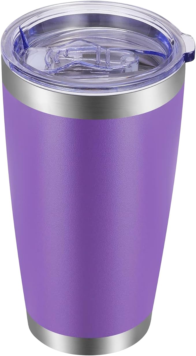 VEGOND 20oz Tumbler with Lid and Straw Stainless Steel Tumbler Cup Vacuum by VEGOND