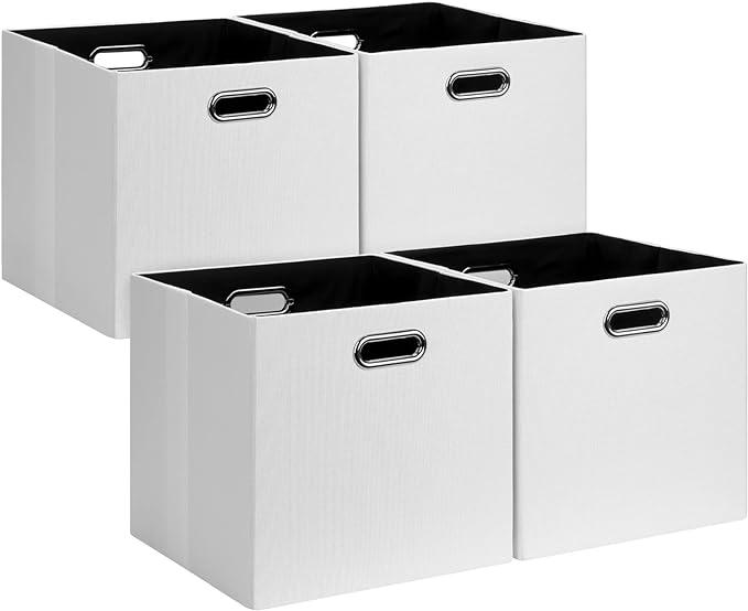 Posprica Fabric Storage Cubes, 13x13 Collapsible Storage Bins by Posprica