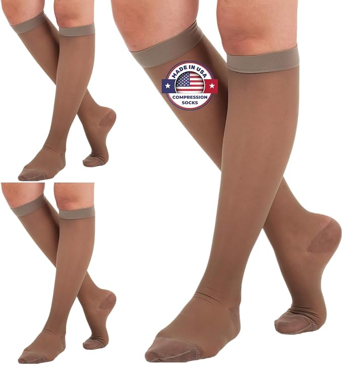 Made in USA - Sheer Compression Stockings by AbsoluteSupportCompressionSocks