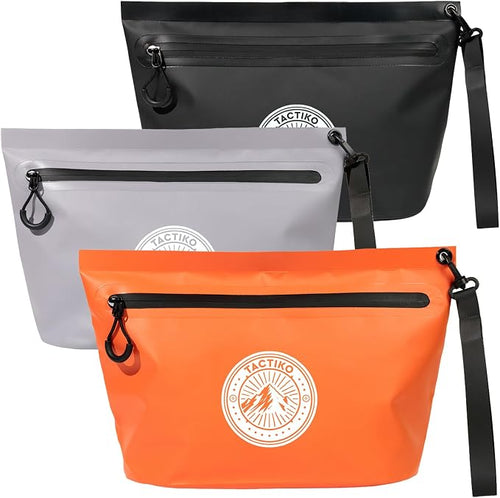 3-Pack Tactiko Heavy-Duty Splash Water Resistant Zipper Pouches by TactikoSurvival
